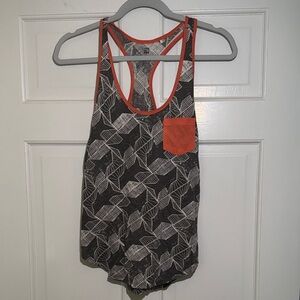 Nollie Black and Gray Geometric Tank Top